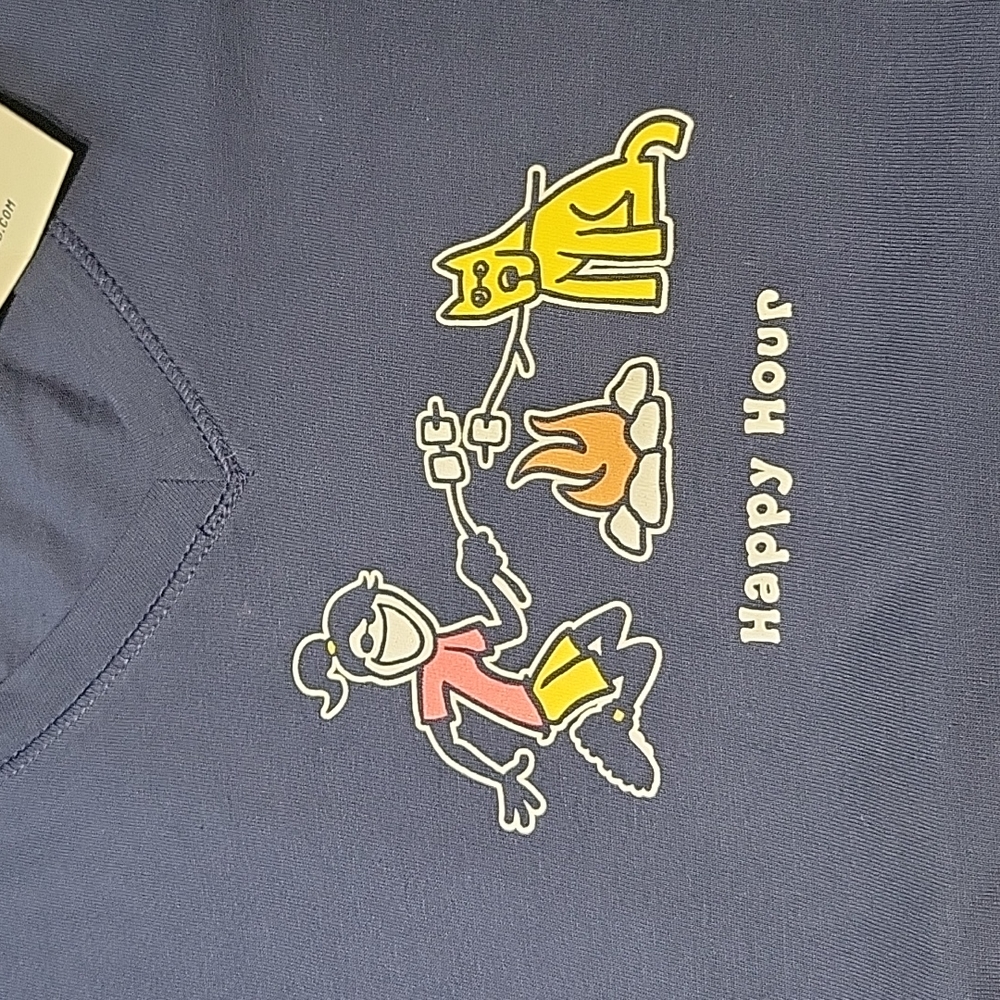 Womens medium Life is Good V neck shirt - Picture 3 of 4